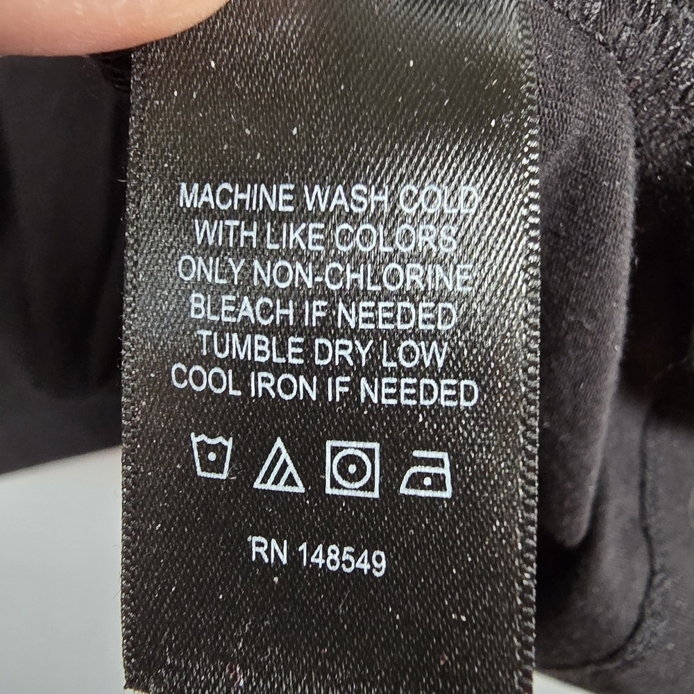 NWOT Kenneth Cole Black Short Sleeve Henley Tee Cotton /Spandex Size XL - Picture 6 of 7